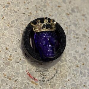 Bath & Body Works Purple Skull Crown Car Fragrance Clip